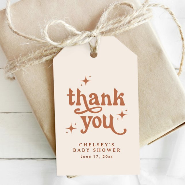 Etiqueta de regalo de Baby Shower Boho (Subido por el creador)
