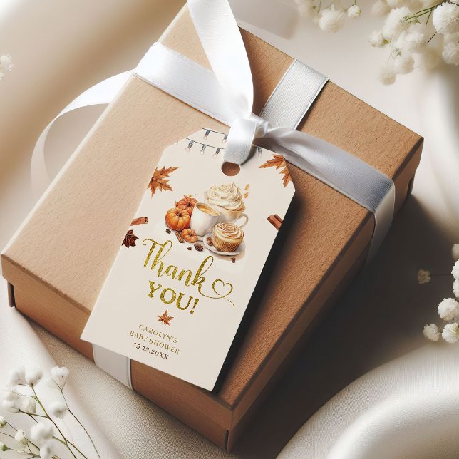 Etiqueta de regalo de Baby Shower de la calabaza d (Subido por el creador)