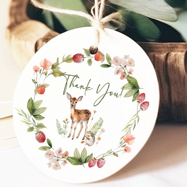 Etiqueta de regalo de Baby Shower Deer Deer de la  (Subido por el creador)