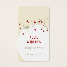 Etiqueta de regalo de Baby Shower DIY de la famili