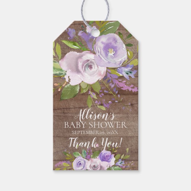 Etiqueta de regalo de Baby Shower favorita de lava (Anverso)