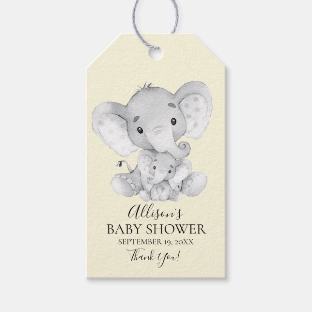 Etiqueta de regalo de Baby Shower Favorito de los  (Anverso)