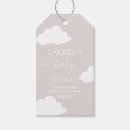 Etiqueta de regalo de Baby Shower Minimalista en l