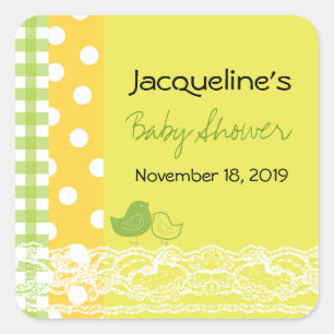 Etiqueta de regalo de Baby Shower para mamá y bebé