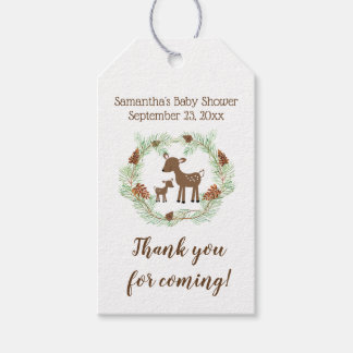 Etiqueta de regalo de Baby Shower para venados de