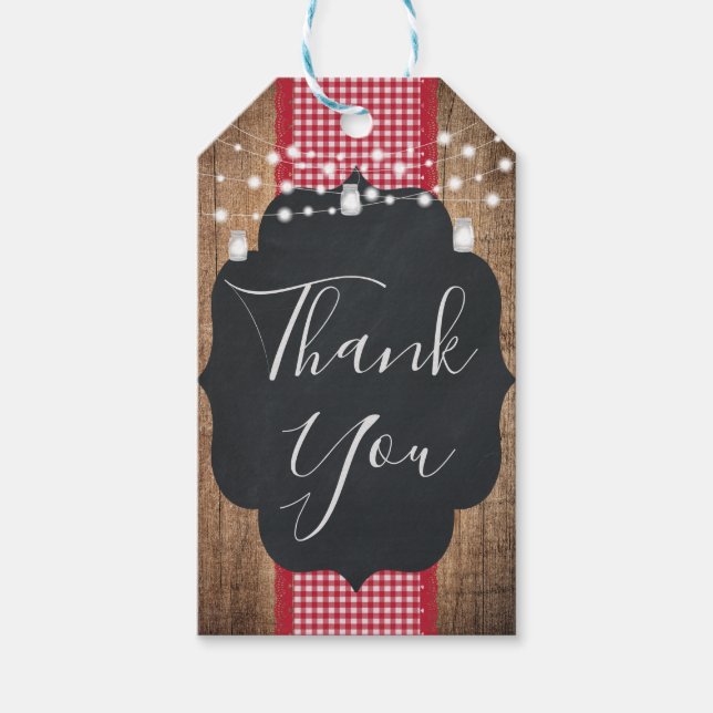 Etiqueta de regalo de BabyQ BBQ Baby Shower (Anverso)