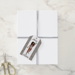 Etiqueta de regalo de bailarín personalizada Silve