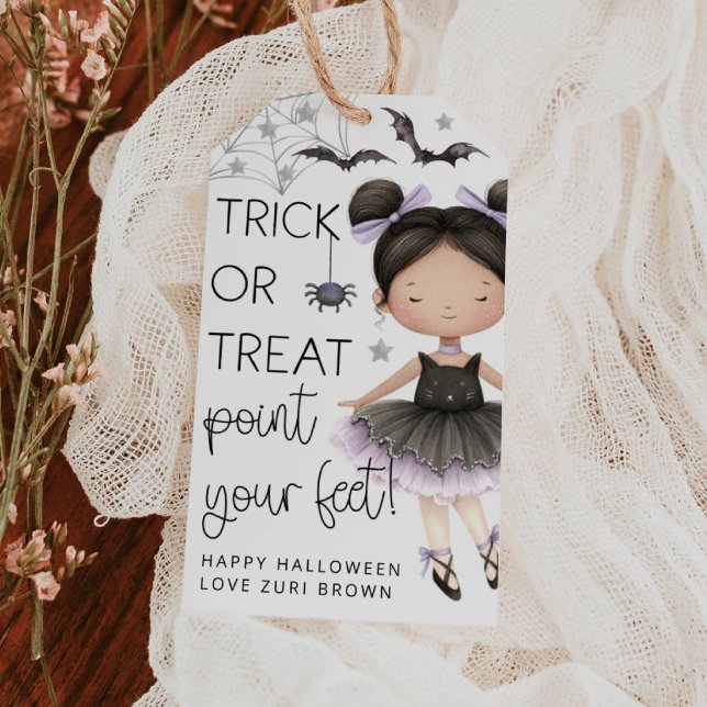 Etiqueta de regalo de baile de Halloween (Subido por el creador)