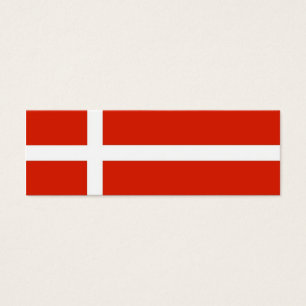 Etiqueta de regalo de bandera danesa