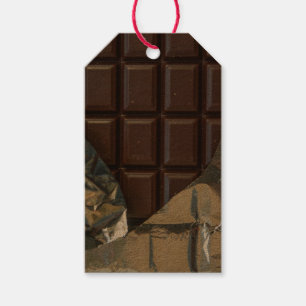 Etiqueta de regalo de barra de chocolate