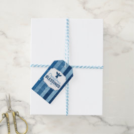 Etiqueta de regalo de bendición de navidades