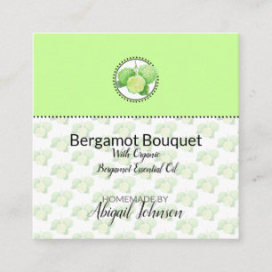 Etiqueta de Regalo de Bergamota Cítricos para Baño