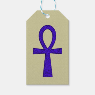 Etiqueta de regalo de Blue Ankh