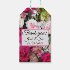 Etiqueta de regalo de boda