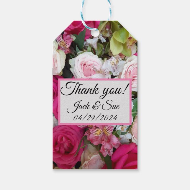 Etiqueta de regalo de boda (Anverso)