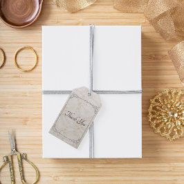 Etiqueta de regalo de Boda de encaje bordado