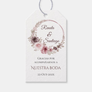 etiqueta de regalo de boda en español