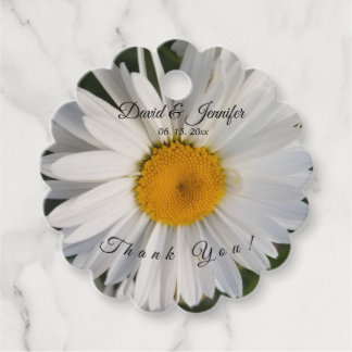 Etiqueta de regalo de boda floral