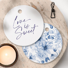 Etiqueta de regalo de boda Love is Sweet