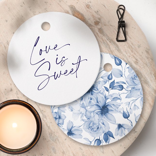 Etiqueta de regalo de boda Love is Sweet  (Subido por el creador)