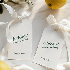 Etiqueta de regalo de Boda manuscrito retro minima