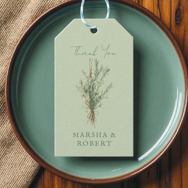 Etiqueta de regalo de Boda ruso Rosemary en Franci (Subido por el creador)