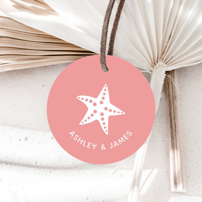 Etiqueta de regalo de Boda Starfish para los favor (Subido por el creador)
