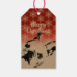 Etiqueta de regalo de Bulldog francés