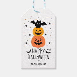 Etiqueta de regalo de calabaza de Halloween para c