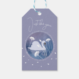 Etiqueta de regalo de canción de Swan