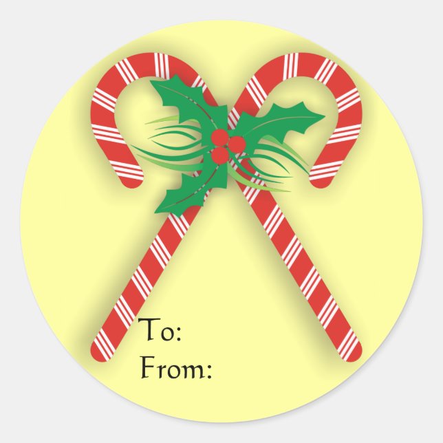 Etiqueta de regalo de caramelo (Anverso)