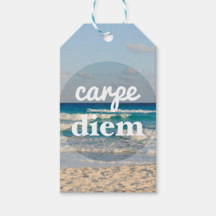 Etiqueta de regalo de Carpe Diem