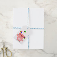 Etiqueta de regalo de cerdo de Personalizado malab