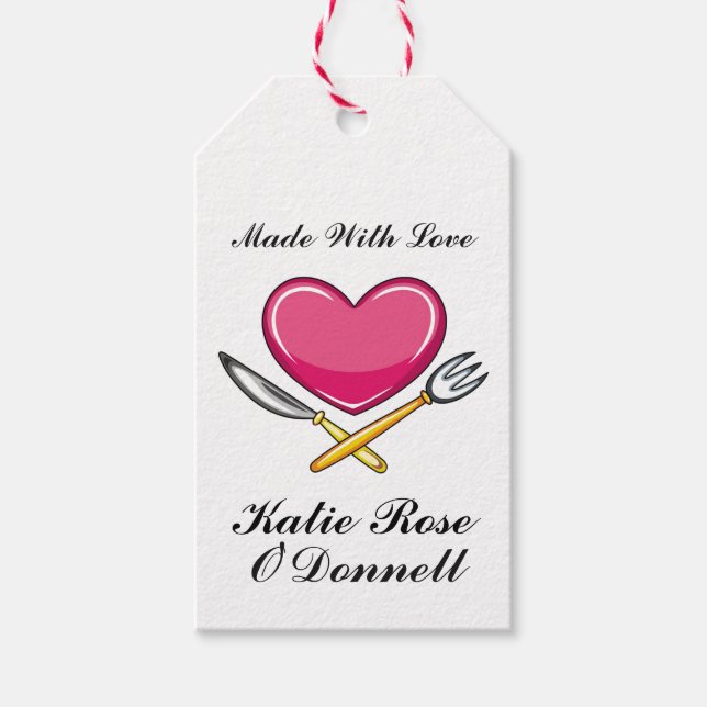 Etiqueta de regalo de cocina - SRF (Anverso)