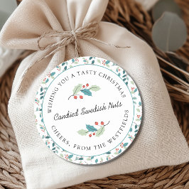 Etiqueta de regalo de comida casera para Navidades