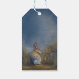 Etiqueta de regalo de conejo