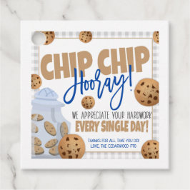 Etiqueta de regalo de Cookie Gracias