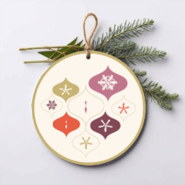 Etiqueta de regalo de copos de nieve para Navidade