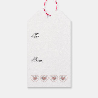 Etiqueta de regalo de corazón alegre