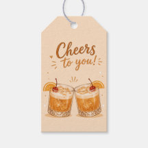 Etiqueta de regalo de cumpleaños Amaretto Sour