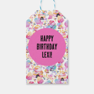 Etiqueta de regalo de cumpleaños de Honey Bee
