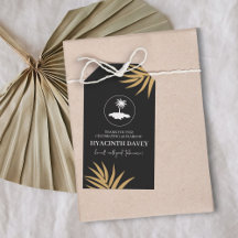 Etiqueta de regalo de cumpleaños de la isla de Jam