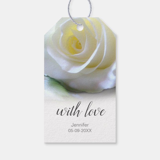 Etiqueta de regalo de cumpleaños feliz (Reverso)