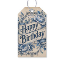 Etiqueta de regalo de cumpleaños Feliz Cumpleaños
