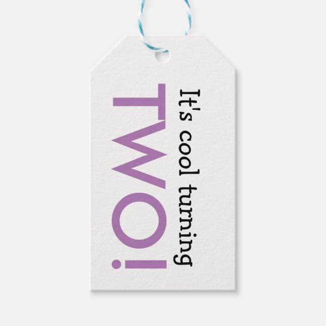 Etiqueta de regalo de cumpleaños para niño que cum (Anverso)