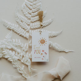 Etiqueta de regalo de cumpleaños Sunshine