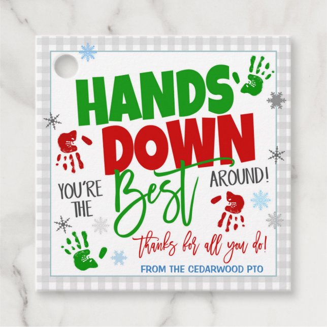 Etiqueta de regalo de desinfectante de manos de Na (Anverso)