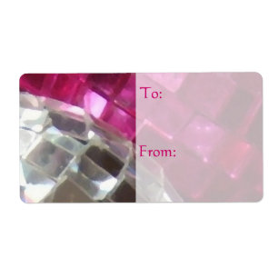 Etiqueta de regalo de detalle de Baudibles rosa