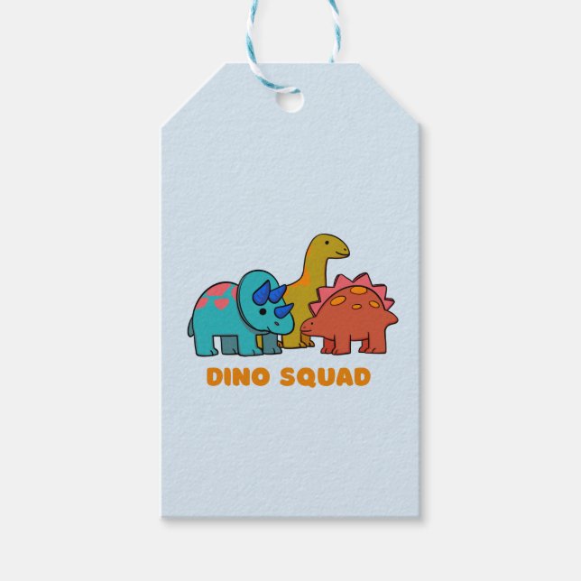 Etiqueta de regalo de Dino (Anverso)