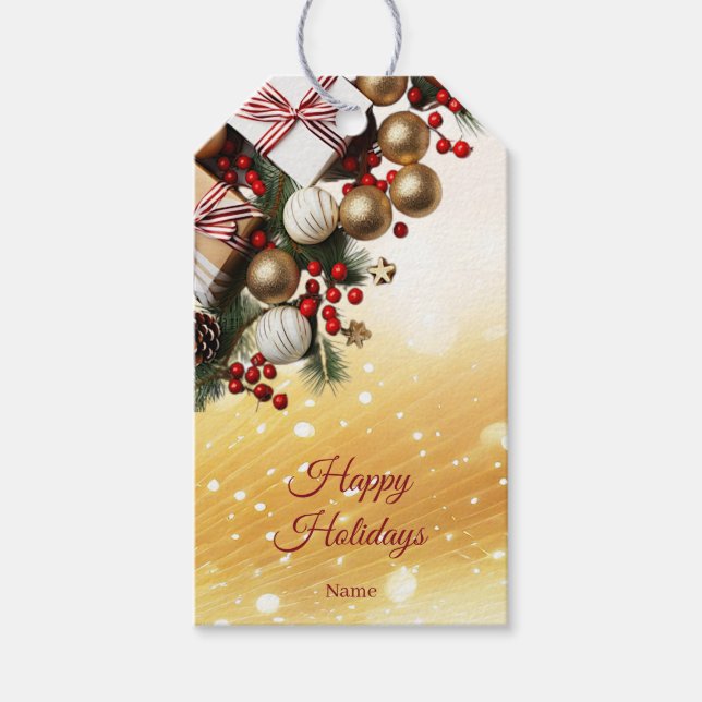 Etiqueta de regalo de dulces de chocolate (Anverso)